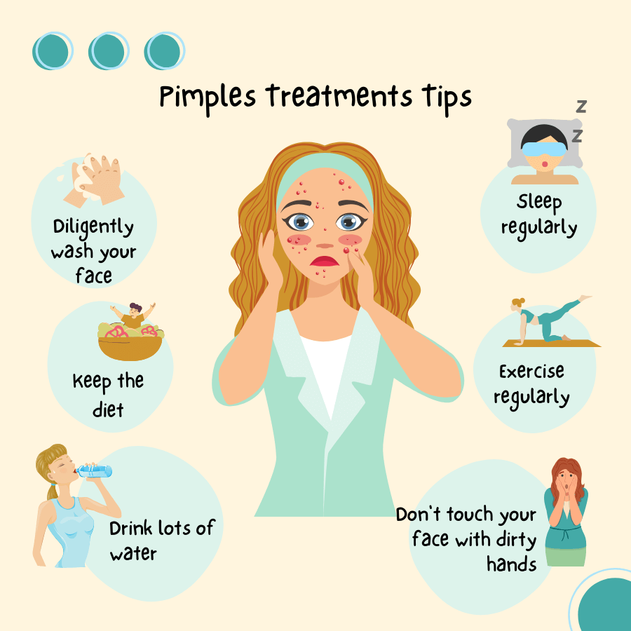 small pimples on forehead