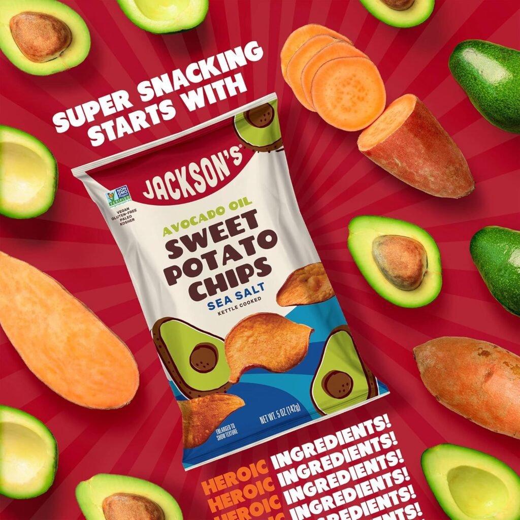 Ryan Seacrest's Favorite Snack Jackson's Avocado Oil Sweet Potato Chips